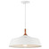 Danika One Light Pendant in White (12|43683WH)