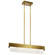 Serene LED Linear Chandelier in Natural Brass (12|44160NBRLED)