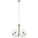 Valserrano Five Light Chandelier in Brushed Nickel (12|44377NICS)