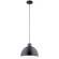 Zailey One Light Pendant in Black (12|52153BK)