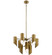 Trentino Nine Light Chandelier in Natural Brass (12|52162NBR)