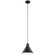 Zailey One Light Pendant in Black (12|52176BK)