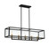 Harris Five Light Linear Chandelier in Textured Black W/ Warm Brass (159|V6-L1-2927-5-137)