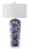 Mia One Light Table Lamp in Blue /White Pattern (90|320007)