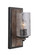 Portland One Light Wall Sconce in Wood/Aged Iron (90|470156)