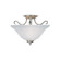 Basix Two Light Semi-Flush Mount in Satin Nickel (16|10120FTSN)