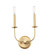 Wesley Two Light Wall Sconce in Satin Brass (16|10322SBR)