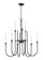 Tux Nine Light Chandelier in Black (16|11289BK)