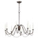 Plumette Eight Light Chandelier in Chestnut Bronze (16|12168CHB)