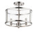 Sentinel Three Light Semi Flush Mount in Satin Nickel (16|25250CLSN)