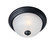 Essentials - 584x One Light Flush Mount in Black (16|5840FTBK)