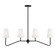 Four Light Linear Chandelier in Matte Black (446|M10078MBK)