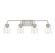 Mbath Four Light Bathroom Vanity Light in Brushed Nickel (446|M80045BN)