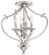 Savannah Row Four Light Semi Flush Mount(Convertible) in Brushed Nickel (7|3332-84)