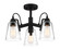 Beckonridge Three Light Semi Flush Mount in Coal (7|3997-66A)