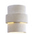 Ceramic One Light Pocket Lantern in White Ceramic (7|9836)