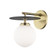 Ellis LED Wall Sconce in Aged Brass/Black (428|H200101-AGB/BK)