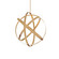 Kinetic LED Chandelier in Aged Brass (281|PD-61738-AB)