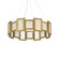 Fury LED Chandelier in Aged Brass (281|PD-66028-AB)