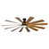 Windflower 80''Ceiling Fan in Matte Black/Distressed Koa (441|FR-W1815-80L-MB/DK)