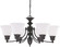 Empire Six Light Chandelier in Mahogany Bronze (72|60-3169)