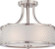 Fusion Three Light Semi Flush Mount in Brushed Nickel / Frosted (72|60-4692)