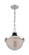 Faro One Light Pendant in Polished Nickel / Black Accents (72|60-7070)