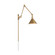 Delancey One Light Swing Arm Wall Lamp in Burnished Brass (72|60-7361)