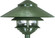 One Light Outdoor Lantern in Green (72|SF76-634)