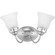 Fluted Glass-Etched Two Light Bath Bracket in Polished Chrome (54|P3288-15ET)