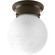 Globe - Alabaster One Light Flush Mount in Antique Bronze (54|P3401-20)