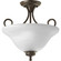 Bell Glass - Alabaster Two Light Flush Mount in Antique Bronze (54|P3460-20)