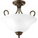 Melon Two Light Semi-Flush Mount in Antique Bronze (54|P3460-20ET)