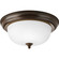 Dome Glass - Etched Two Light Flush Mount in Antique Bronze (54|P3925-20ET)