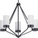 Elevate Five Light Chandelier in Black (54|P400022-031)