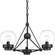 Spatial Three Light Semi-Flush Convertible in Black (54|P400077-031)