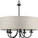 Drum Shade Five Light Chandelier in Black (54|P400193-031)