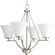 Bravo Four Light Chandelier in Brushed Nickel (54|P4622-09)