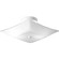 Square Glass Two Light Flush Mount in White (54|P4961-30)