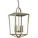 Point Dume-Shearwater Four Light Foyer Pendant in Aged Brass (54|P500196-161)