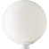 Globe One Light Post Lantern in White (54|P5426-60)