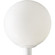 Globe One Light Post Lantern in White (54|P5436-60)