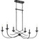 Calligraphy Six Light Island Chandelier in Old Black Finish (10|CLL638OK)
