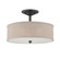 Cloverdale Three Light Semi-Flush Mount in Mottled Cocoa (10|CRA1717MC)