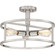 New Harbor Three Light Semi-Flush Mount in Brushed Nickel (10|NHR1715BN)