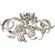 Ribbons Four Light Flush Mount in Crystal Chrome (10|RBN1616CRC)