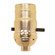 On-Off Push Thru Socket in Brite Gilt (230|80-1529)