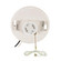 Pull Chain White Porcelain Gu24 On-Off Pull Chain Ceiling Receptacle in White (230|90-2582)