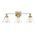 Drake Three Light Bath Bar in Warm Brass (51|8-9130-3-322)