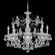 Century Eight Light Chandelier in Black Pearl (53|1707-49)